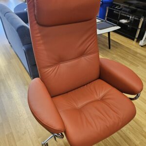 Berlin Office Chair - Batick Henna leather and Matt Black