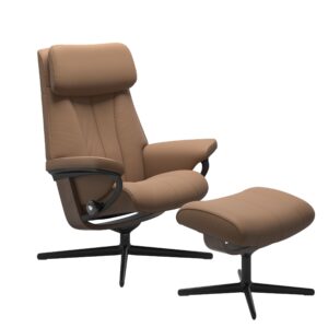 Paul Cross chair with footstool