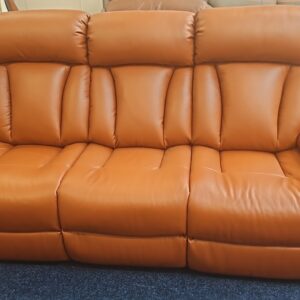 Georgina 3 seater Power Recliner sofa - Calda Saddle leather