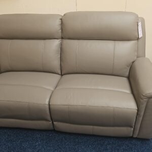 Paris 3 Seater Power Recliner Sofa - Calda Grey leather